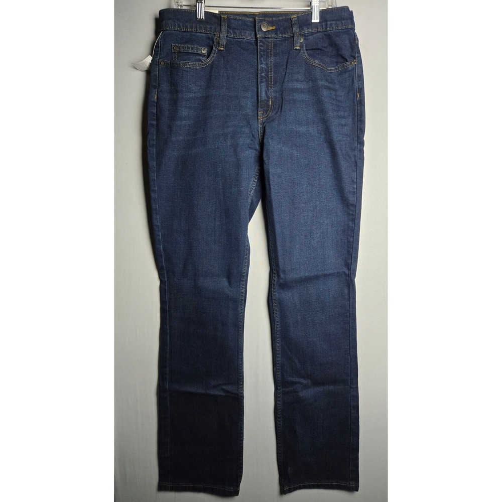 Members Mark Mens Straight Fit Premium Stretch Denim Jeans Dark Wash 33x34 NEW